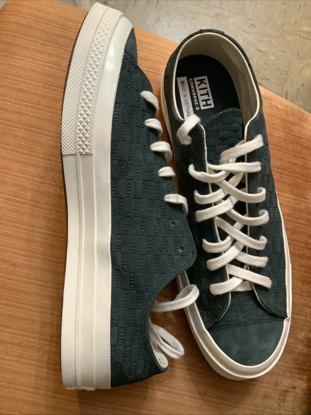 Kith x Converse Chuck Taylor All Star 70 Ox Green Scarab Monogram Pack Men's 11